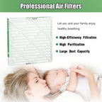 TRIGHTFILTERS 14x20x1 Air Filter 4 Pack, MERV 8 Filter Replacement