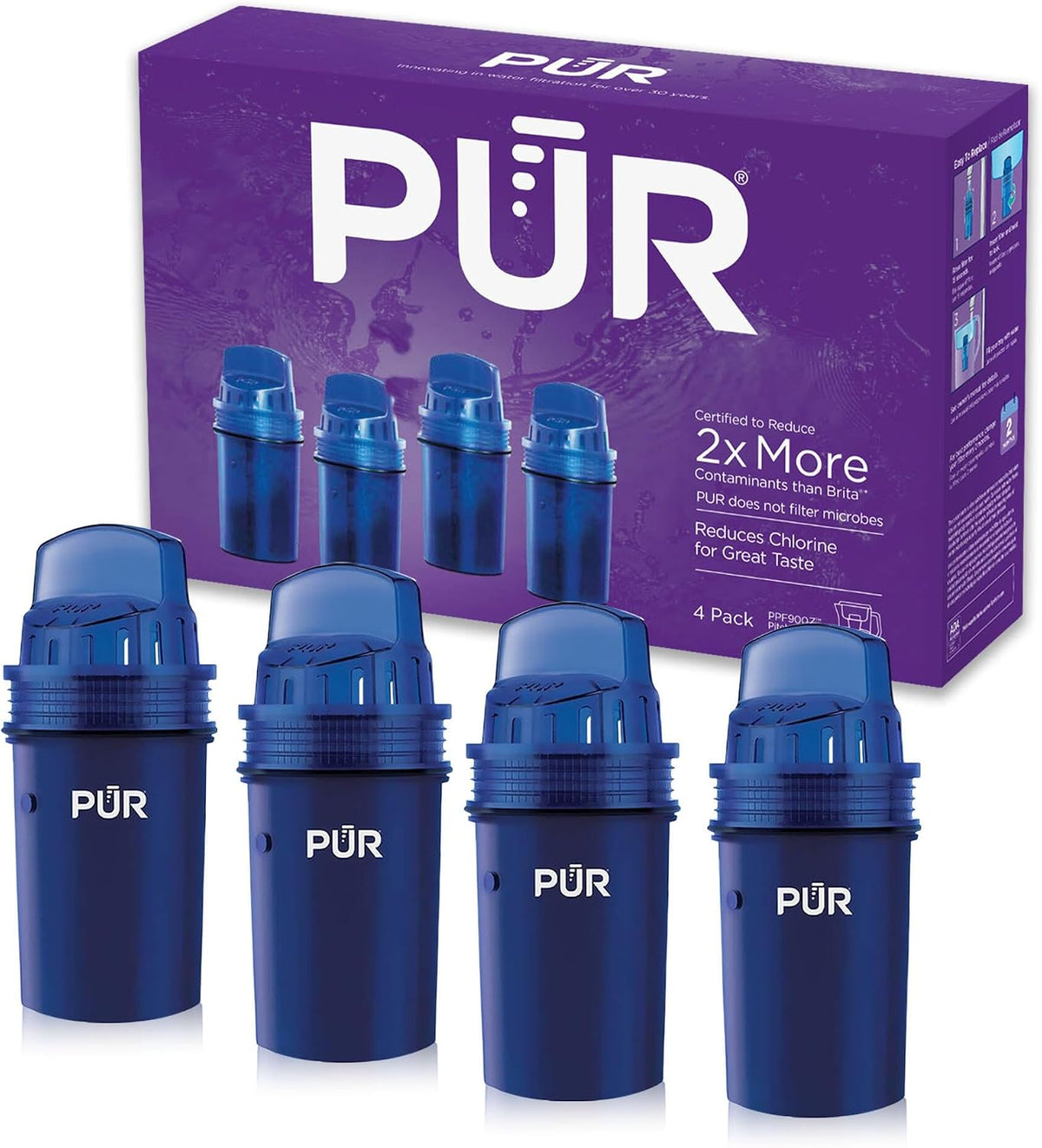 PUR Water Filters for Pitcher & Dispenser, Replacement Water Filter