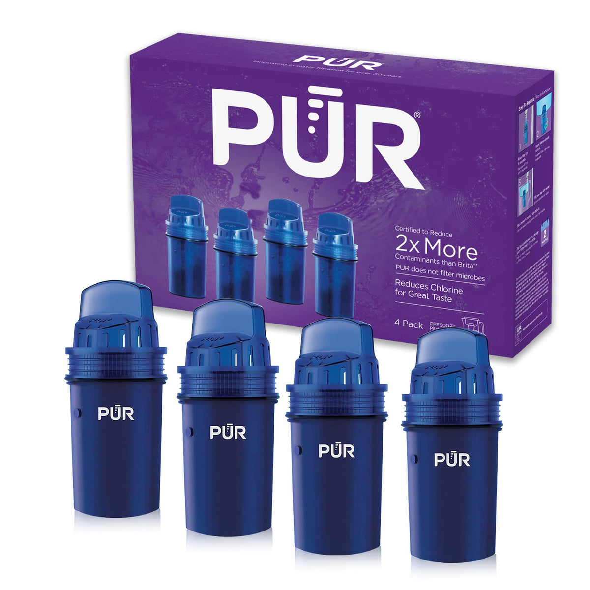 PUR Water Filters for Pitcher & Dispenser, Replacement Water Filter