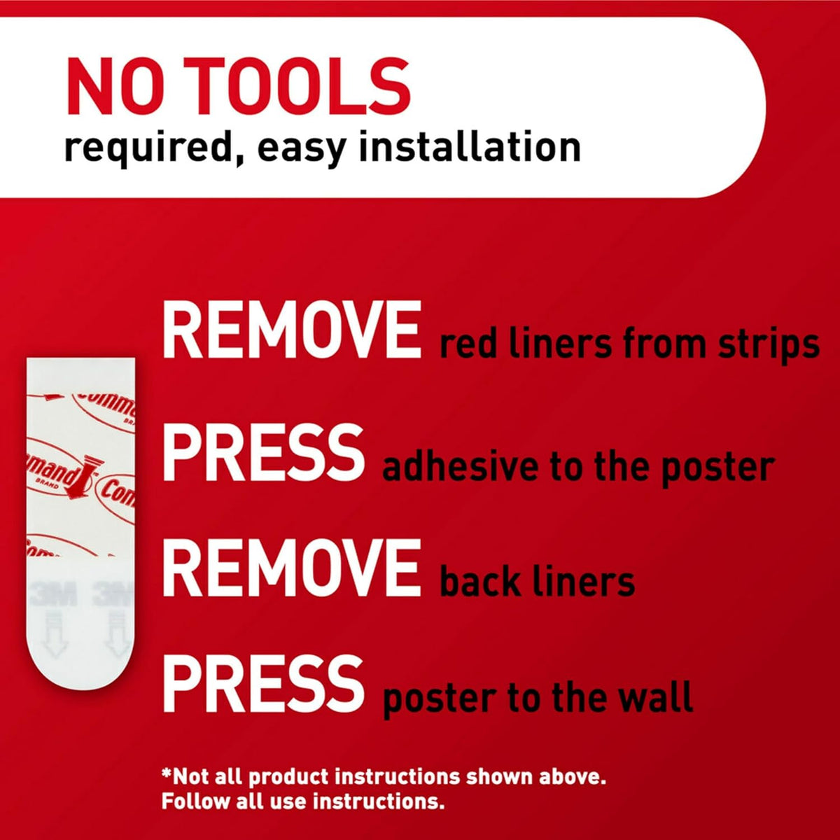 Command Poster Strips, 64 Strips