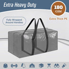 6 Pack Extra Heavy Duty Large Moving Bags with Strong Zipper, Dark Blue