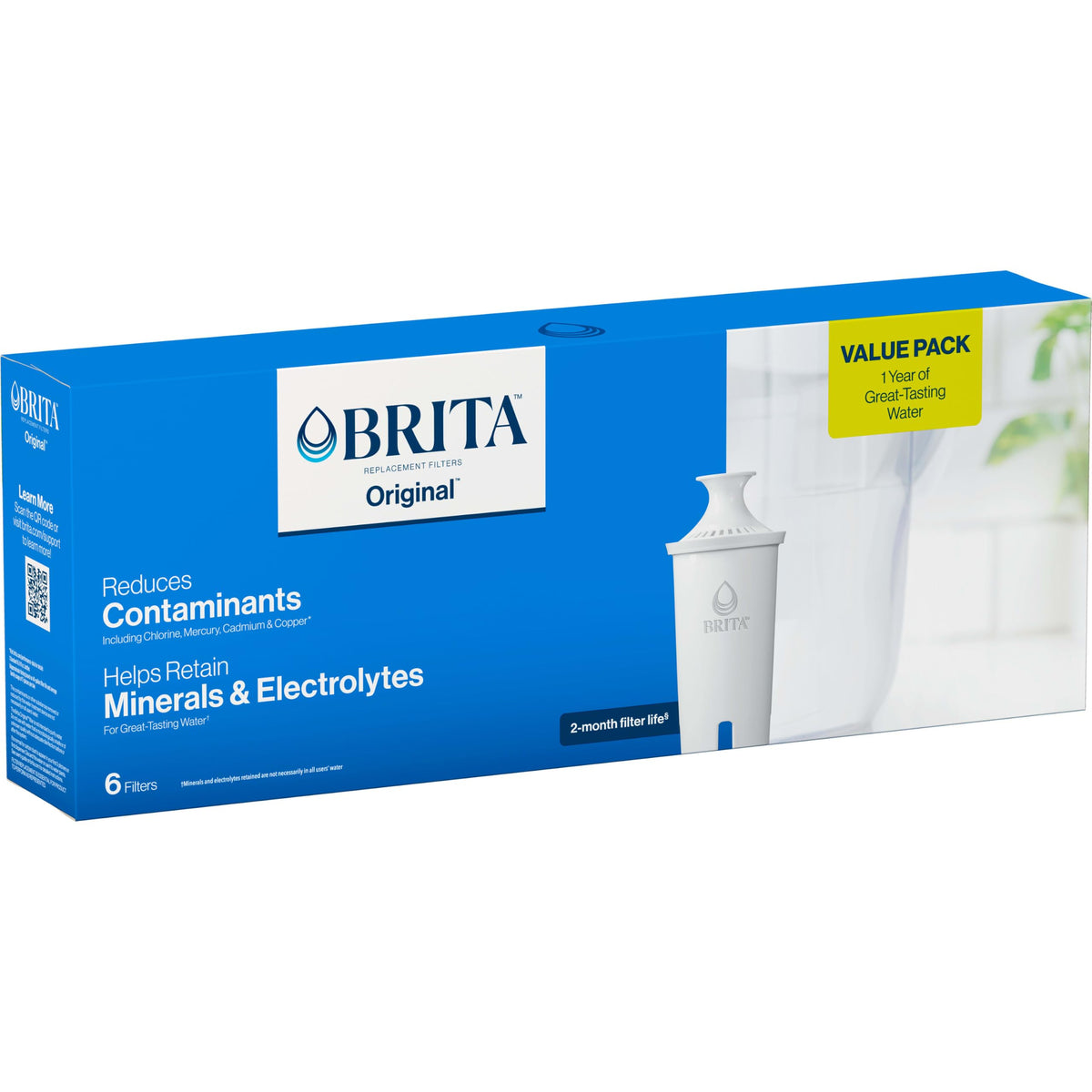Brita Original Replacement Water Filter, Pitchers and Dispensers, 3 Pack