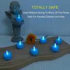 Battery Operated LED Tea Lights Flameless Flickering Candles 12PACK