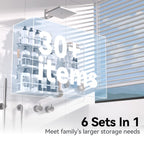 YASONIC Shower Caddy Adhesive, Rustproof Shower Shelves for Inside Shower