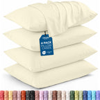 Pillow Covers Standard Set of 4, Soft and Comfy Pillow Cases, Purple