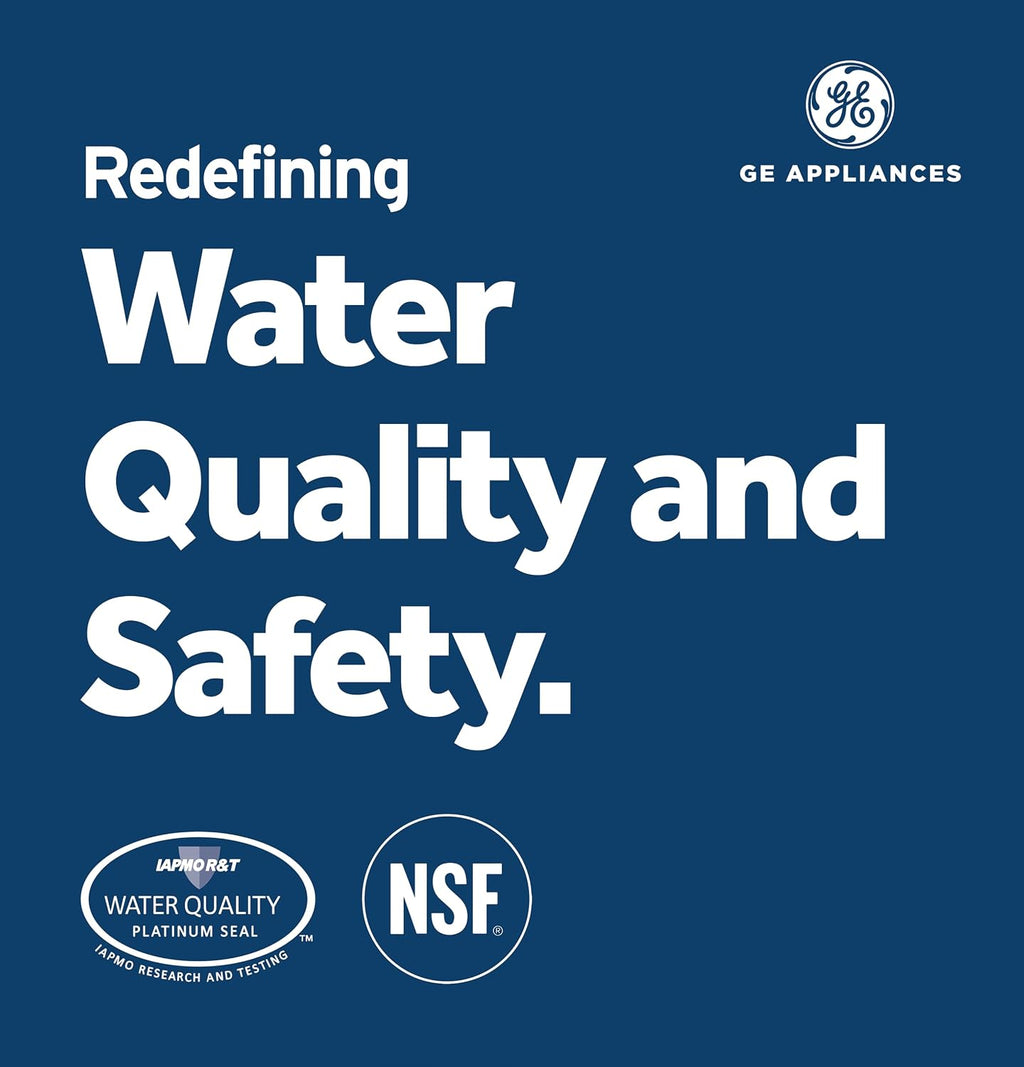 GE XWFE™ Refrigerator Water Filter, Genuine Filter, Guaranteed Fit, 1-pack
