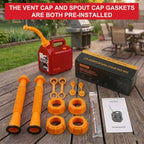 Gas Can Spout Replacement Kit, Gas Can Nozzle Replacement (2 Kits-Yellow)
