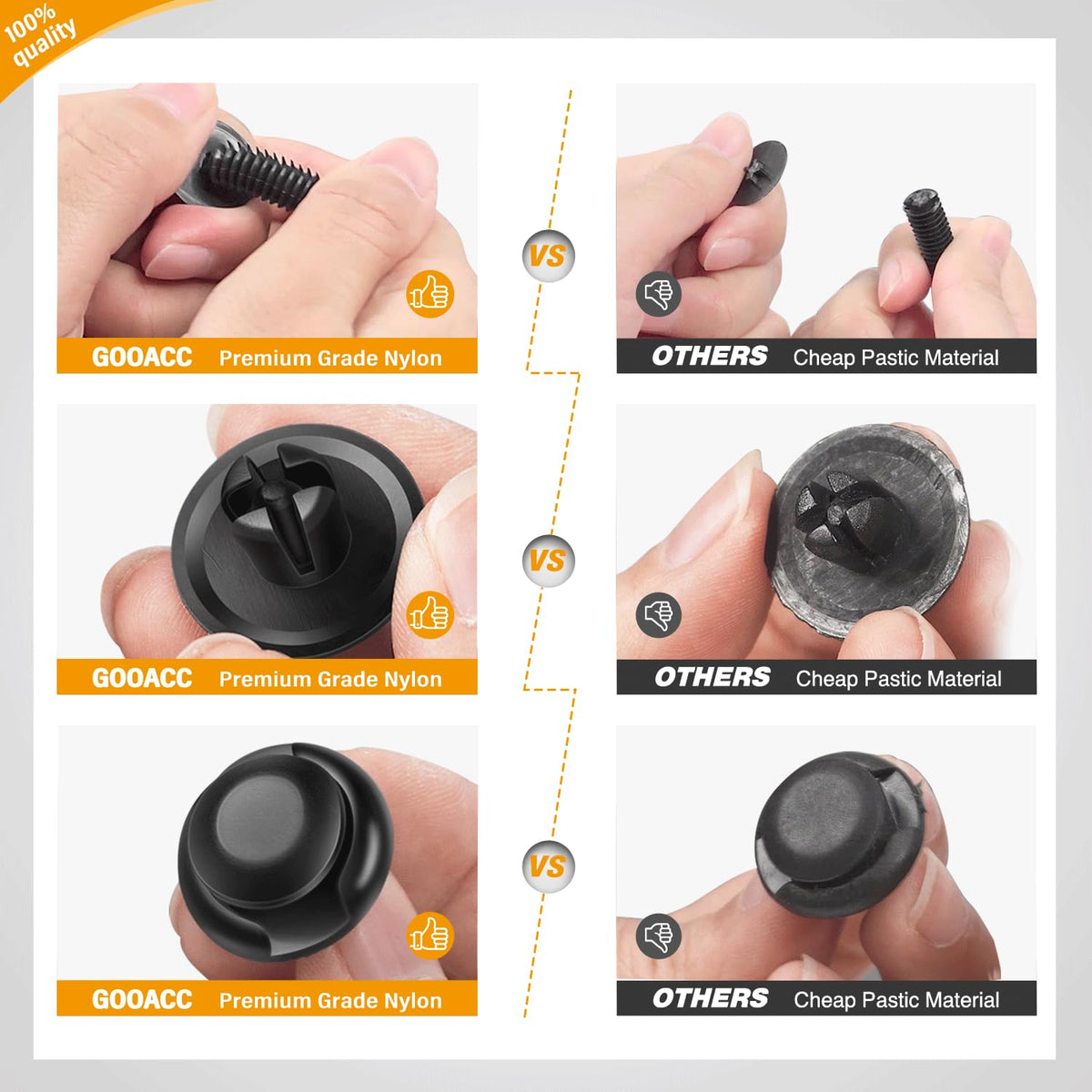 GOOACC 238Pcs Auto Trim Removal Tool and Push Pin Retainer Clip Set