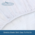 Twin Size Mattress Protector Waterproof,Absorbent Fitted Sheet