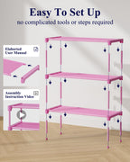 Kitsure Shoe Rack - Non-Woven Shoe Rack Shelf, Shoe Organizer for Closet, Entryway, Garage & Corridor, Stackable Shoe Shelves, 27.5" Wide - 2 Tier, Black