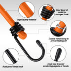 WORKPRO 24" Bungee Cords with Hooks, 4 Pack Heavy Duty Outdoor Bungee Strap