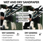 Extra Fine Sandpaper Assortment, Wet Dry Sand Paper 9 x 3.6 Inch