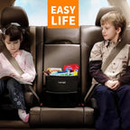HOTOR Car Trash Can, Leakproof Car Organizer, 2-Gallon, Brown