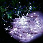Joomer Solar Fairy Lights, 2-Pack Total 80FT 240LED String Lights, White