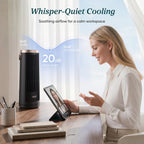 Levoit Tower Fan for Bedroom, 20dB Quiet Desk Fan, Easy to Carry & Plug-in