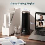 Levoit Tower Fan for Bedroom, 20dB Quiet Desk Fan, Easy to Carry & Plug-in