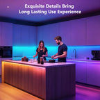 DAYBETTER LED Strip Lights 110ft RGB Music Sync Smart App Control 1 Roll
