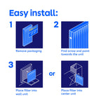 Filtrete 20x25x1 Air Filter, MERV 12, MPR 1500, 2 HVAC Filters