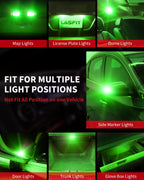 LASFIT 194 LED Bulb T10 168 192 White Bright for License Plate Bulb 2 PCS