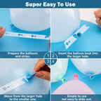 KICNIC Balloon Arch Strip Kit, 32.8 ft Tape Strips, 200 Glue Point Dots