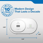 Kidde Carbon Monoxide Detector, AA Battery Powered, Portable for Travel or Home, 85 dB Alarm, LED Status Indicators, 3rd Edition