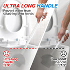 FORASTO 2in1 Toilet Brush & Plunger Set, Bathroom Essentials for Apartment