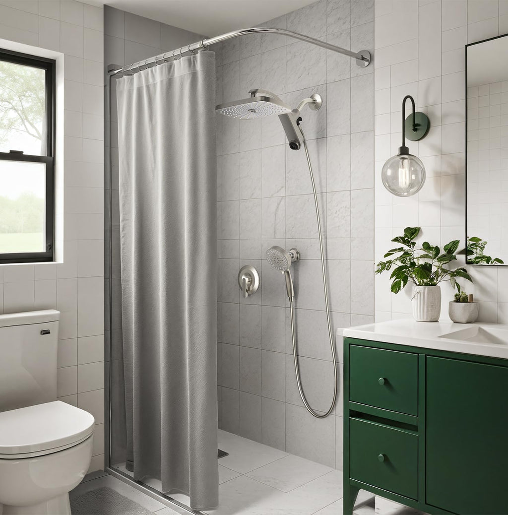 Rain Shower Head with Handheld Showerhead, Chrome 1.8GPM 460311