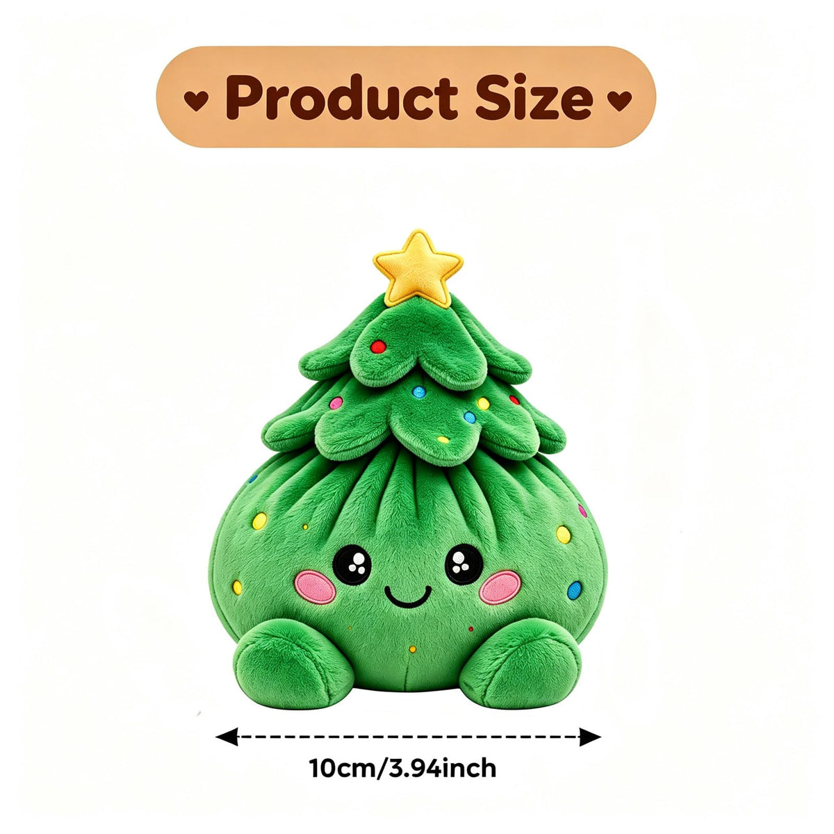 Plush Stuffed Dumpling Squishies, 3.94" Big Rainbow Squishes with Steamer