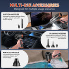 KMM Handheld Car Vacuum Cleaner, Hand Held Vacuum Cleaner and Air Duster