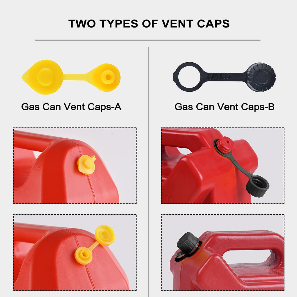 Gas Can Spout Replacement Kit, Gas Can Nozzle Replacement (2 Kits-Yellow)