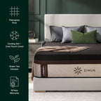 Zinus 14 Inch King Lumbar+ Premium Memory Foam Mattress, Medium