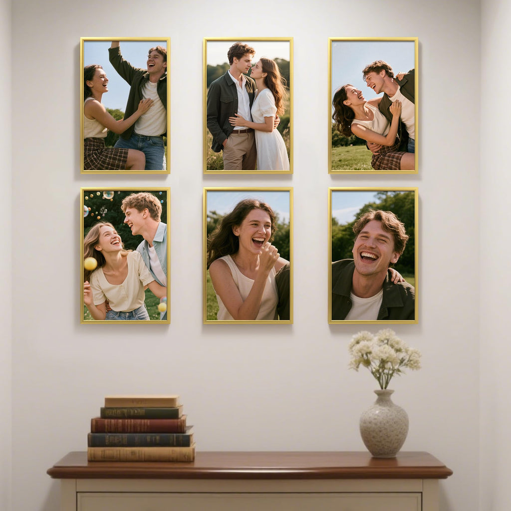 upsimples 12x16 Poster Frame, Easy Slide-In Assembly, White, 3 Pack