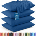 Pillow Covers Standard Set of 4, Soft and Comfy Pillow Cases, Purple