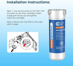 Crystala Filters XWFE (Built-in CHIP) Refrigerator Water Filter 2-Pack