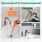 Drain Snake Hair Drain Clog Remover - 3 Pack Shower Sink Unclogger Tool
