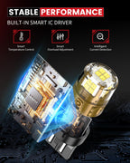 LASFIT 194 LED Bulb T10 168 192 White Bright for License Plate Bulb 2 PCS