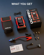 GOOLOO A3 12V 3000A Portable Jump Starter with Air Compressor