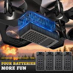 4DRC RC Planes Remote Control Airplanes for Kids,Halloween,2Batteries