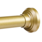ENJOYBASICS 1" Black Shower Curtain Rod, 30-52" Adjustable, Secure Tension