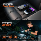 OlarHike Tire Inflator Portable Air Compressor,Dual Power-3*2000mAh &12V DC