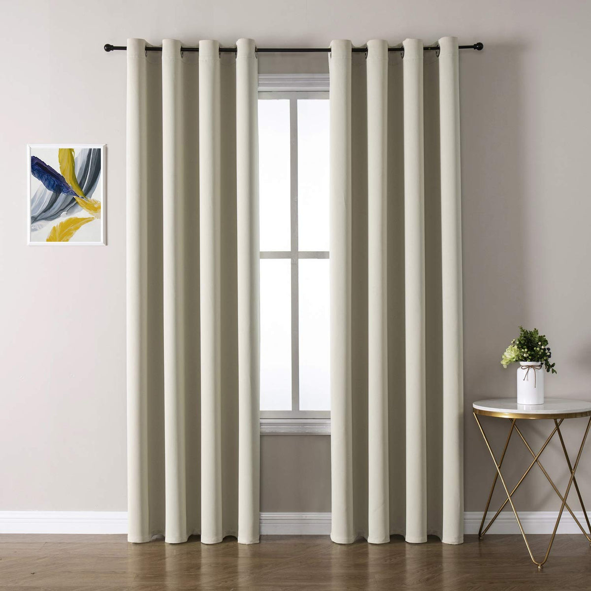 ChrisDowa Small Blackout Curtains for Kitchen and Bedroom 24 Inches Long