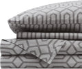 Comfort Spaces 100% Cotton Percale Sheets Twin XL Size 3 Pc, Diamond Sliver