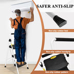 HBTower Step Ladder, Folding Step Stool with Wide Anti-Slip Pedal