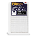 Filtrete 20x25x1 Air Filter, MERV 12, MPR 1500, 2 HVAC Filters