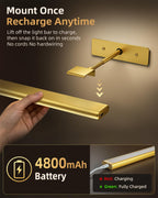 EZVALO Picture Light for Wall, 13'' Rechargeable Magnetic with Remote