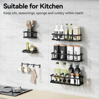 YASONIC Shower Caddy Adhesive, Rustproof Shower Shelves for Inside Shower