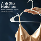 Utopia Home Plastic Hangers 50 Pack – Space Saving Clothes Hanger White