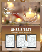 Homemory 24-Pack Remote Flameless LED Battery Tea Light Candles, 400+Hrs