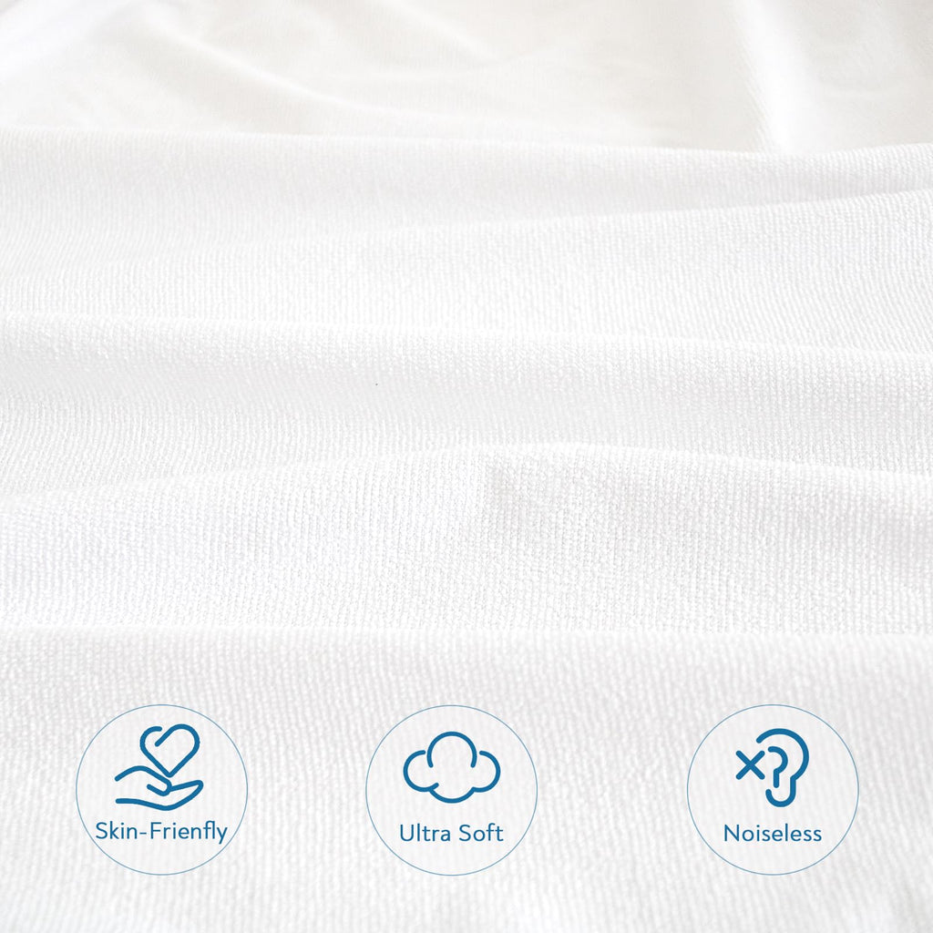 Twin Size Mattress Protector Waterproof,Absorbent Fitted Sheet