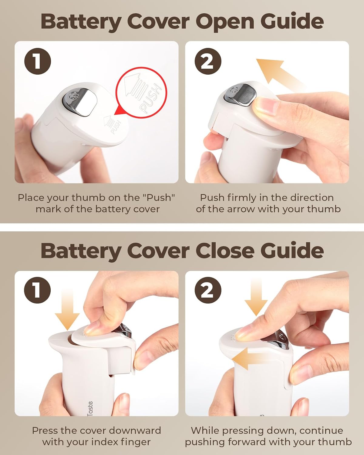 SIMPLETASTE Milk Frother Handheld Electric Foam Maker Battery Operated